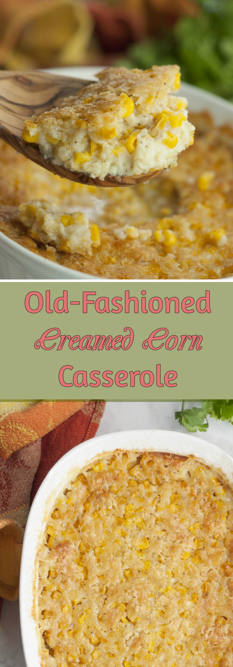OldFashioned Creamed Corn Casserole Wishes and Dishes