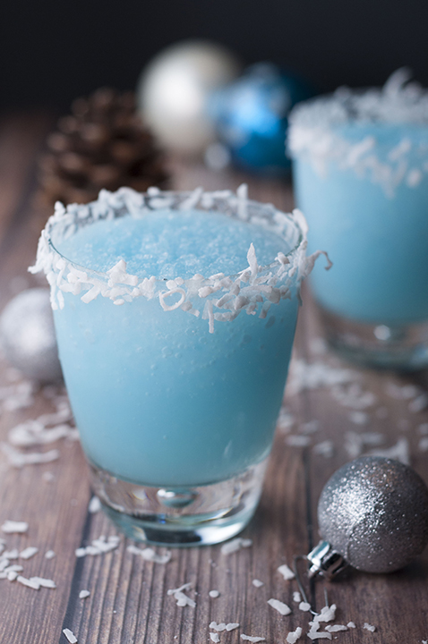 Blue Christmas Coconut Cocktail Wishes And Dishes