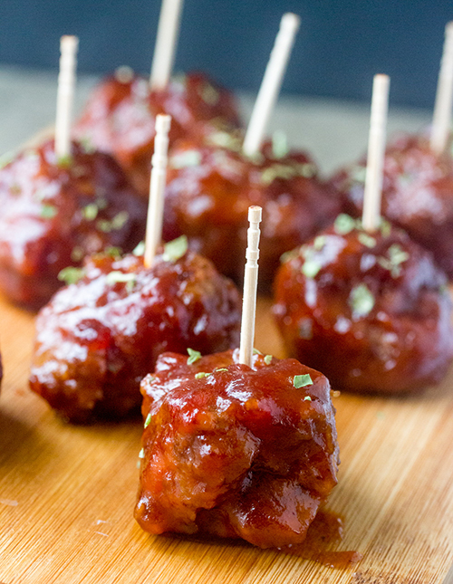 This sweet and tangy Cranberry BBQ Cocktail Meatballs recipe is great for an easy holiday appetizer or make it into a meal served over rice or a side of potatoes! These would be a hit for parties, Christmas Eve or New Year's Eve.