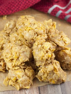 Grandma's Peanut Butter Corn Flake Clusters