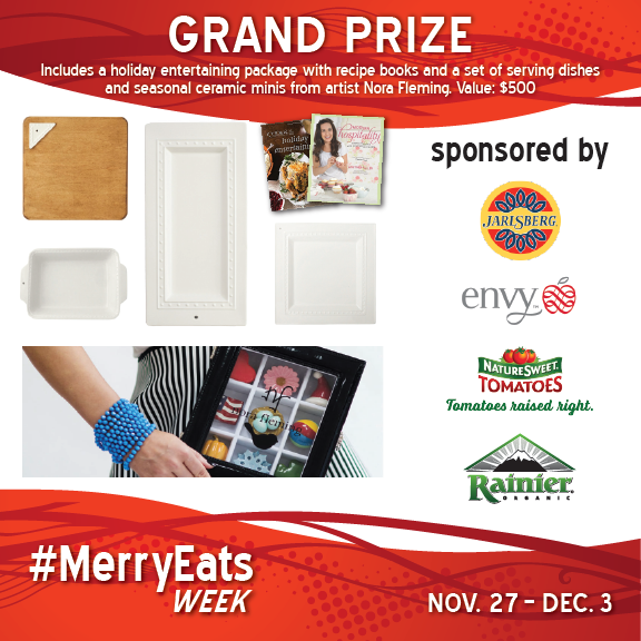 Grand prize for the best of holiday entertaining giveaway.