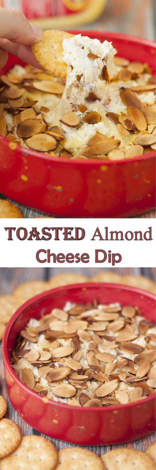 Toasted Almond Cheese Dip Wishes and Dishes