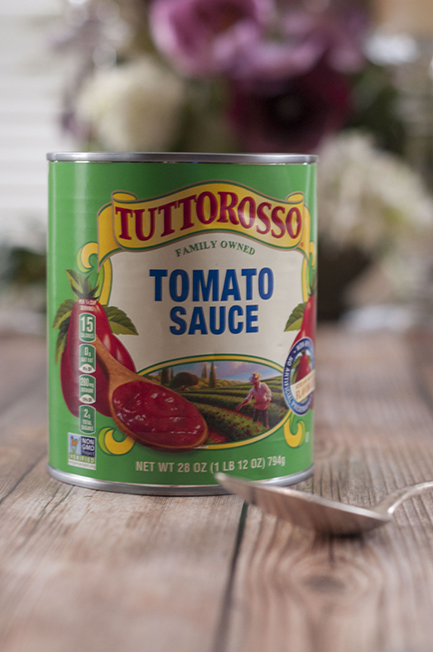 Tuttorosso tomato sauce in the can.