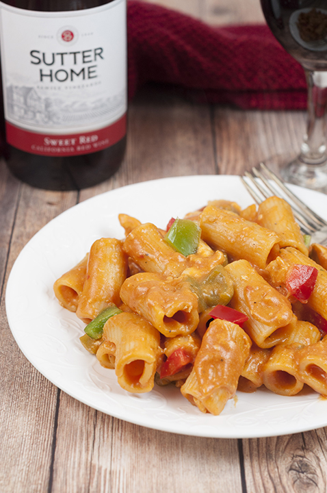 This simple Spicy Chicken Riggies recipe is one of my favorite Italian pasta dishes with the perfect amount of kick to it in a creamy tomato sauce. The whole family will love this for a weeknight meal or a date night in!