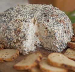 Get the party started with this Everything Bagel Cheese Ball recipe: all the flavors of your favorite everything bagel turned into a delicious cheese ball appetizer! Serve it with bagel chips and watch it disappear.