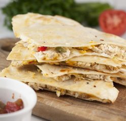 Chicken Fajita Quesadillas are the perfect weeknight meal recipe and great for Mexican food night! They're so easy to make right at home and you'll love this variation of the traditional quesadilla.