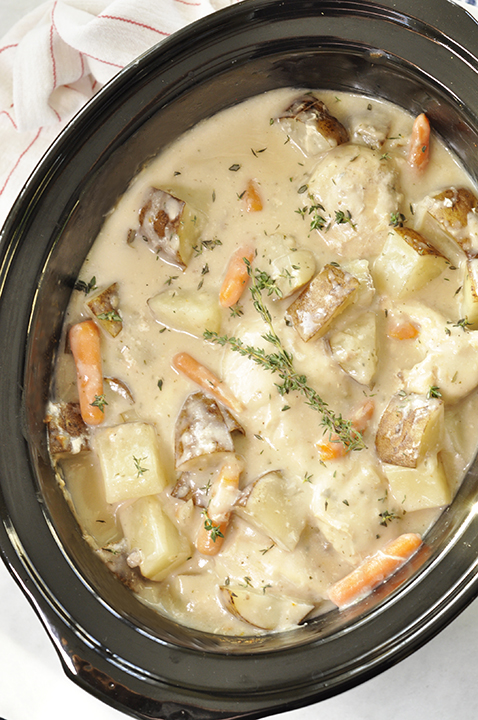 This extremely easy recipe for Slow Cooker Crock Pot Creamy Ranch Chicken and Potatoes is the best comfort food meal, easy enough to cook for dinner guests, and will leave your house smelling divine!