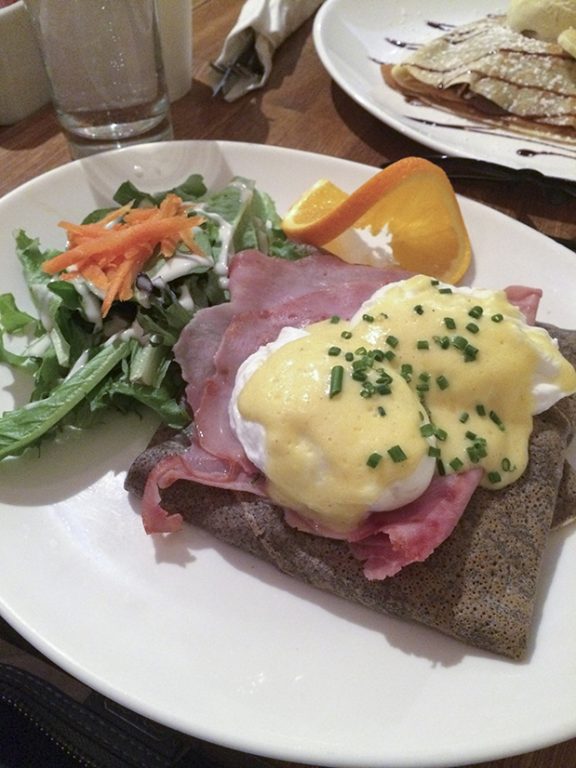 Crepes Du Nord restaurant in the Financial District, New York City.