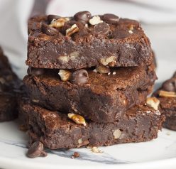 This recipe for rich, Gooey Perfect-Every-Time Brownies with pecans is my new go-to easy brownie recipe. These brownies are adaptable to any add-ins you choose and will be your new favorite brownie recipe.
