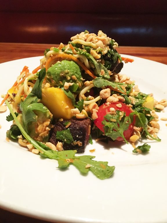 Thai Steak and Noodle Salad, Hillstone restaurant, Manhattan, NYC.