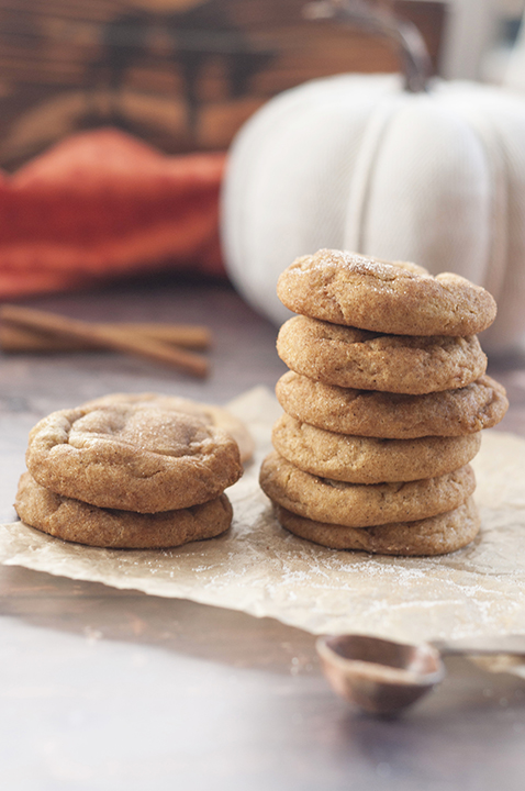 Easy, Soft, fluffy Pumpkin Snickerdoodles are a great fall treat and one of the most delicious pumpkin cookie recipes you'll ever taste!
