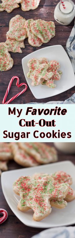 My Favorite and BEST Cut-Out Sugar Cookies: holiday recipe for soft cut-outs I've been using since I was a little kid. You won't find a better way of making them for Christmas or any special occasion!