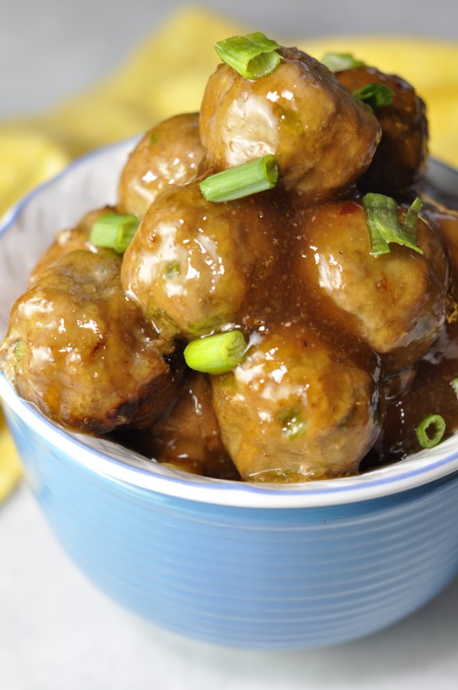 Baked Orange Meatballs Wishes and Dishes