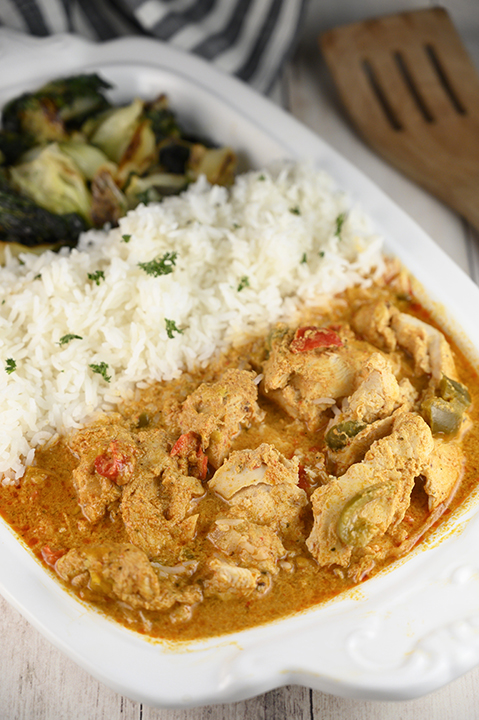 Thai Style Red Curry Chicken Wishes And Dishes