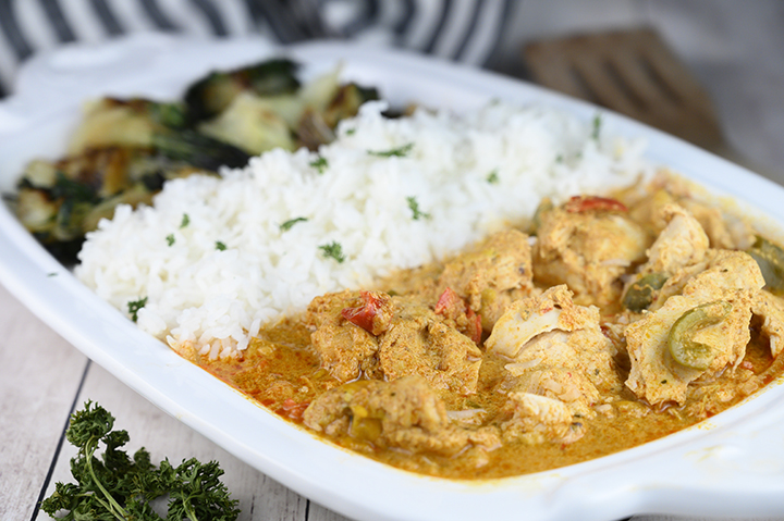 Thai Style Red Curry Chicken Wishes And Dishes