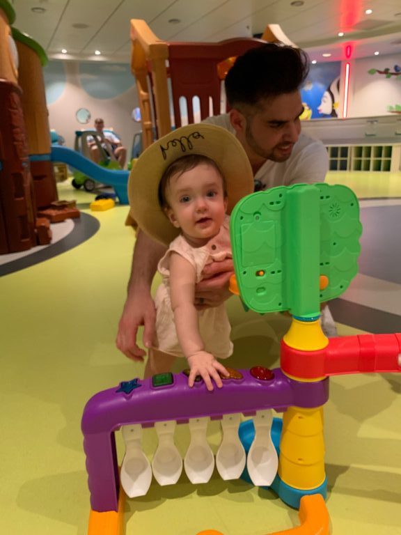 Play area for babies on board Royal Caribbean Symphony of the Seas cruise. 