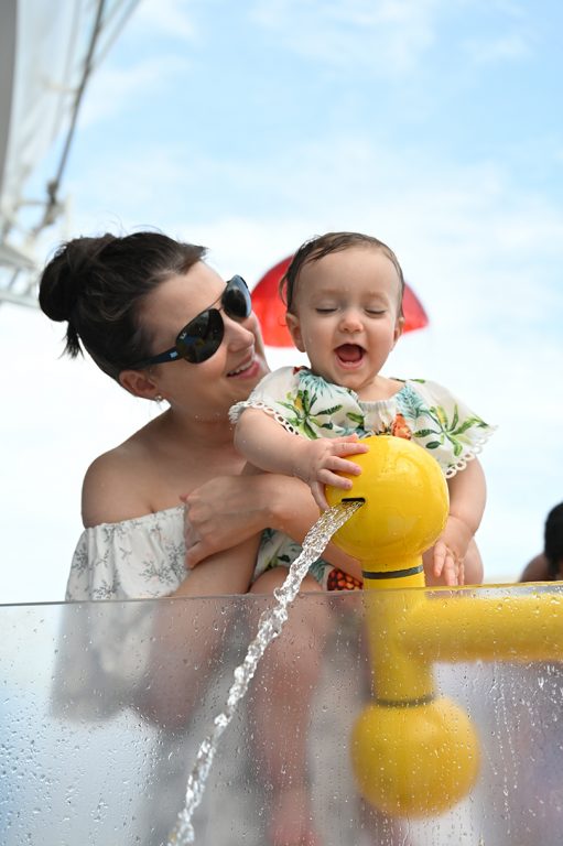 Baby Splash zone pool on board Royal Caribbean Symphony of the Seas caribbean cruise. 