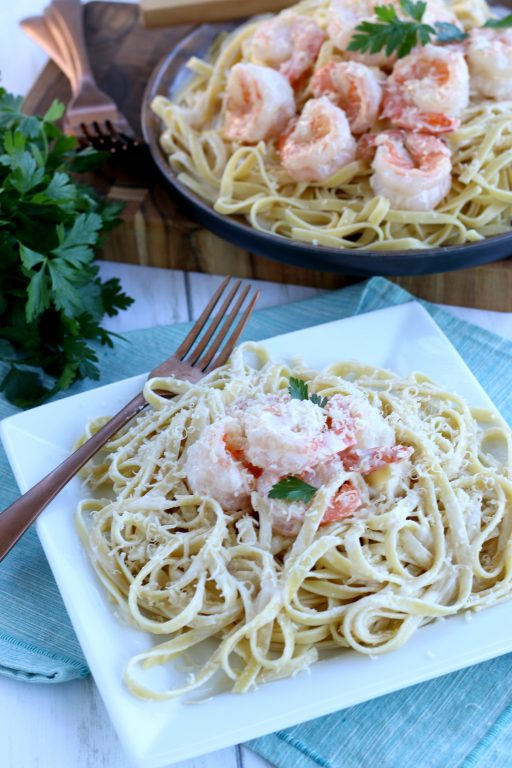 Garlic Butter Shrimp with Creamy Sauce | Wishes and Dishes