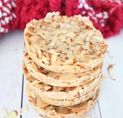 Thin and chewy Almond Crackle Cookies are only 3 ingredients but with big flavor and are a great holiday dessert recipe idea!