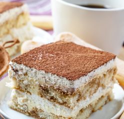 Grandma’s Tiramisu is an authentic classic coffee-flavored Italian dessert idea for the holidays. This is one of my favorite desserts and is actually pretty simple to make, just takes some time!
