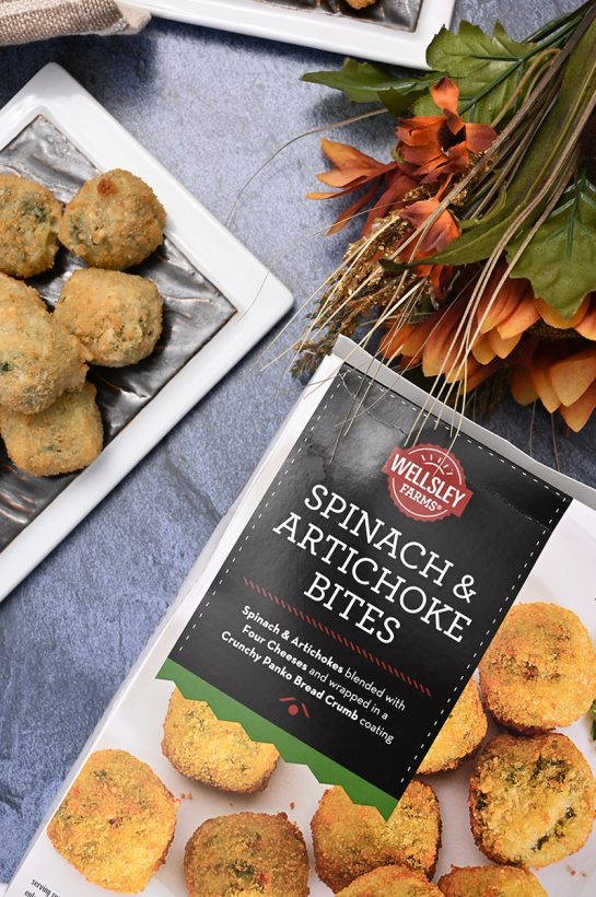 Spinach Artichoke Bites in the box at BJ's Wholesale Club