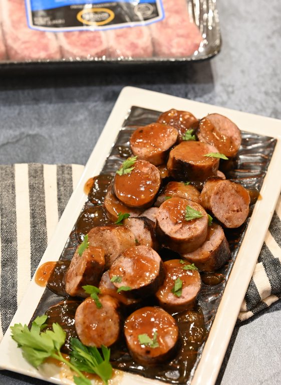 Beer Brat Bites Wishes and Dishes