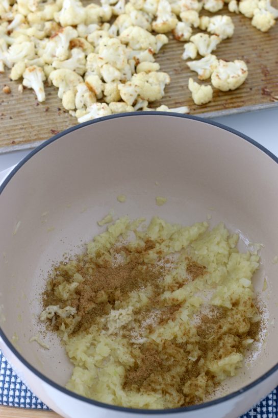 Plenty of seasoning makes this roasted cauliflower recipe flavorful and delicious.