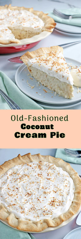 Old-Fashioned Coconut Cream Pie | Wishes and Dishes