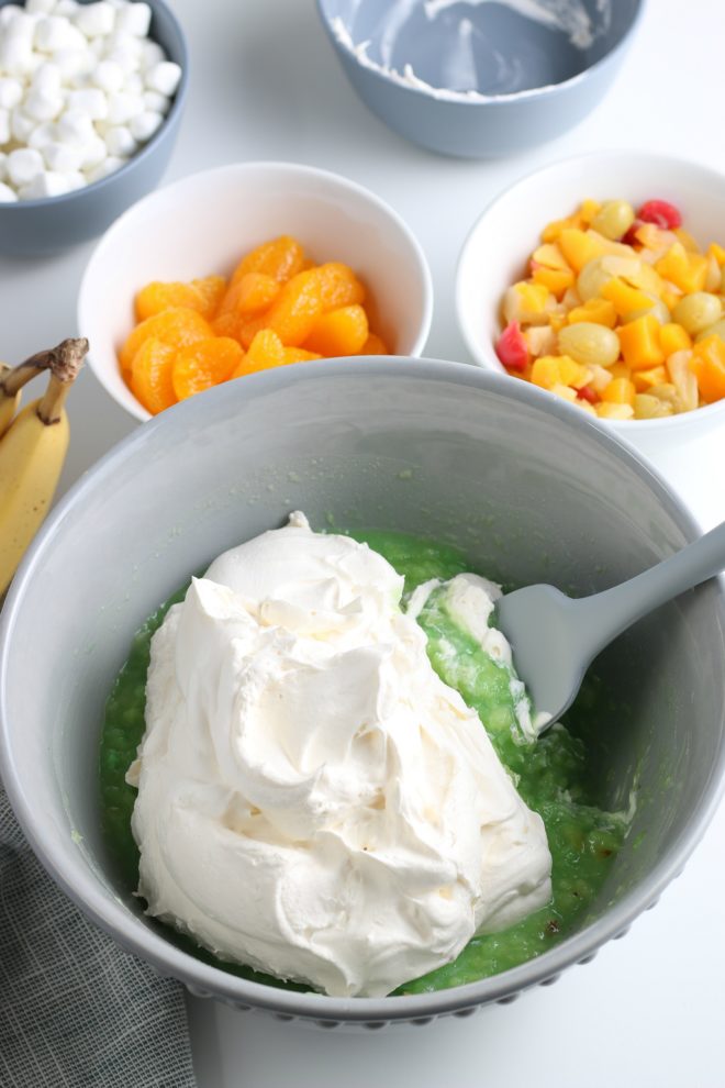 Fluff Fruit Pistachio Salad Wishes and Dishes