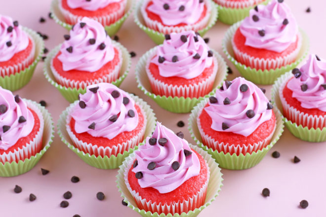 Watermelon Cupcakes | Wishes and Dishes