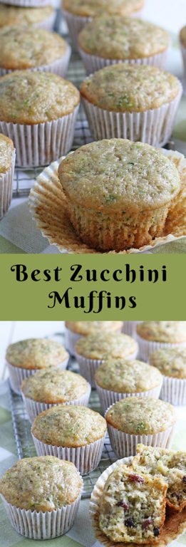 Super soft Zucchini Muffins recipe with a little spice from cinnamon, a lot of zucchini, and a dessert but can be passed off as breakfast or brunch! 