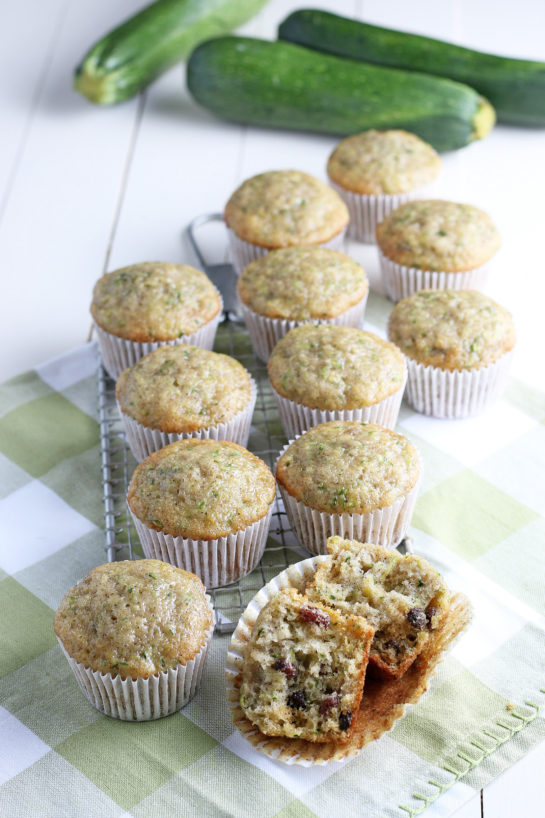 Super soft Zucchini Muffins recipe with a little spice from cinnamon, a lot of zucchini, and a dessert but can be passed off as a breakfast dish! 