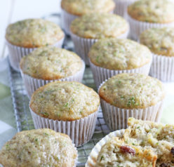 Super soft Zucchini Muffins recipe with a little spice from cinnamon, a lot of zucchini, and a dessert but can be passed off as breakfast! 