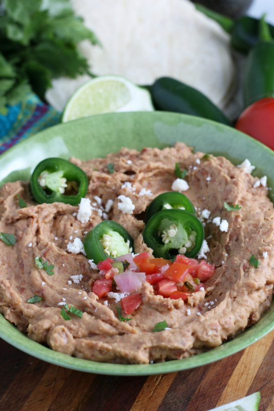 Homemade Refried Beans recipe that is so good you will never go back to store-bought! They are restaurant-quality!