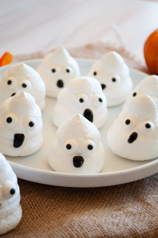 Halloween Boo Meringues are an incredibly fun and easy Halloween recipe for kids for a party! The whole family will love them!