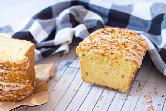 Fall Confetti Sweet Bread recipe is super moist and flavorful. This breakfast or dessert bread is easy to make and doesn’t require a mixer - just a bowl, spatula and bread loaf pan. This is perfect for the holidays!