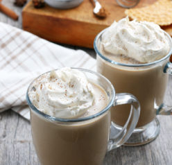 This Homemade Pumpkin Spice Latte recipe is a coffee drink made with a mix of traditional autumn spice flavors. The combination of coffee with baking spices like cinnamon is an excellent cool-weather drink!