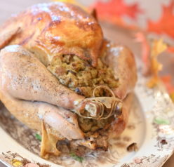 No Thanksgiving is complete without a juicy, Classic Stuffed Turkey Recipe for the Thanksgiving or Christmas! The flavor is top notch, skin is extra crispy, and the meat is perfectly seasoned!