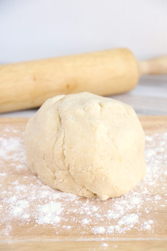 Forming the dough to make the Christmas Sugar Cookie Bites recipe