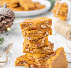 Golden brown Microwave Peanut Brittle recipe is the perfect sweet & salty treat for the holidays with the perfect crunch and sheen! A great edible gift for Christmas!