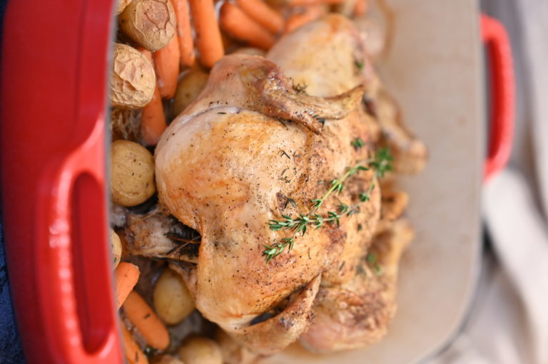 Roast Chicken with Vegetables Wishes and Dishes