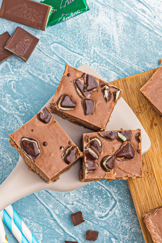 This is a super easy recipe for Andes Candy Mint Fudge! Rich, mint chocolate flavored Andes fudge will quickly become one of your favorite dessert recipes!