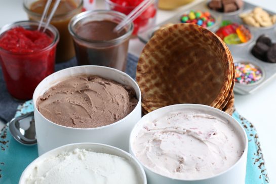 Make your own budget-friendly Ice Cream Sundae Bar or ice cream social party that's perfect for any kind of celebration! Jazz up your birthdays, graduations, or just a regular weekend to serve with friends!