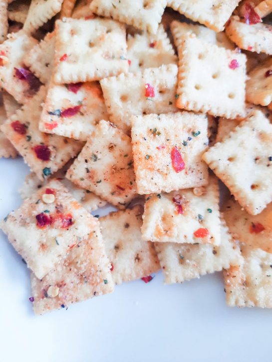 Spicy Alabama Fire Crackers is an easy snack recipe with a kick! This makes for a perfect potluck recipe or party snack!