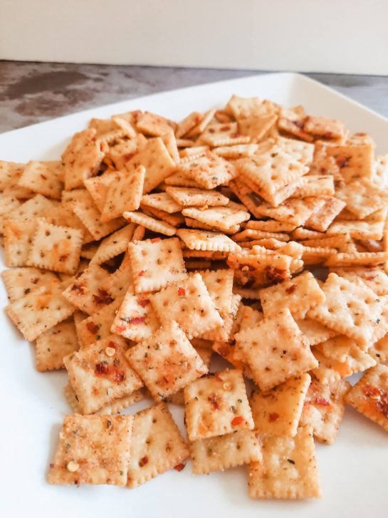 Spicy Alabama Fire Crackers is an easy snack recipe with a kick! This makes for a great potluck recipe or party snack!