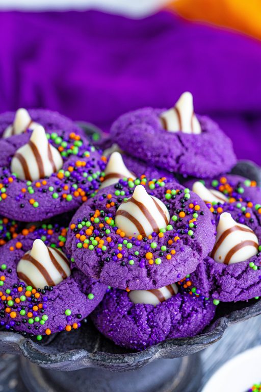 Halloween Witch Hat Cookies | Wishes and Dishes