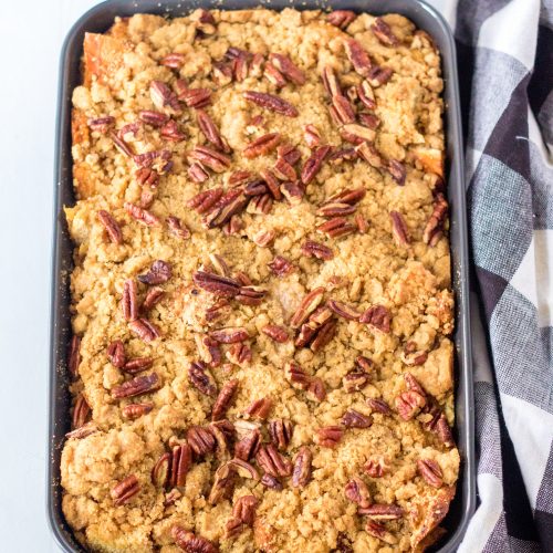 Sweet Potato French Toast Casserole | Wishes and Dishes