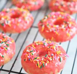 Vanilla-Glazed Baked Donuts is an easy recipe to give you familiar, old-fashioned dessert without all the hassle of rolling, cutting, and frying the dough. These donuts will remind you just how delicious breakfast or brunch can be!