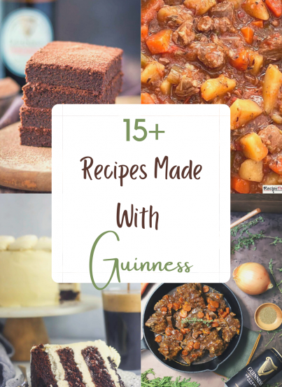 15+ Recipes Made with Guinness for you! St. Patty’s Day is more than leprechauns and shamrocks. This Ultimate Guinness Recipe Round-Up brings you over 15 ways to use the famous Guinness stout in the kitchen this St. Patrick’s Day.