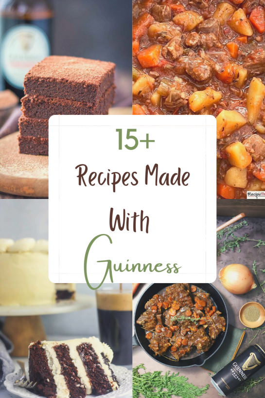 15+ Recipes Made with Guinness for you! St. Patty’s Day is more than leprechauns and shamrocks. This Ultimate Guinness Recipe Round-Up brings you over 15 ways to use the famous Guinness stout in the kitchen this St. Patrick’s Day.